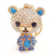 new china product for sale bear rhinestone key chain metal promotional keychain